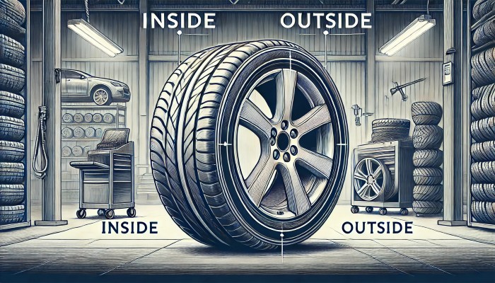タイヤの内側と外側の見分け方