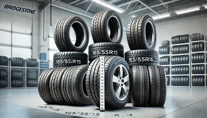 165/55R15・155/65R14などのタイヤサイズについて