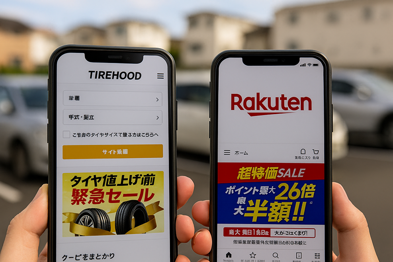タイヤフッドと楽天との違いと使い分けのコツ