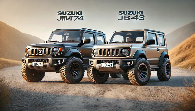 jb74と旧型jb43のサイズ違い