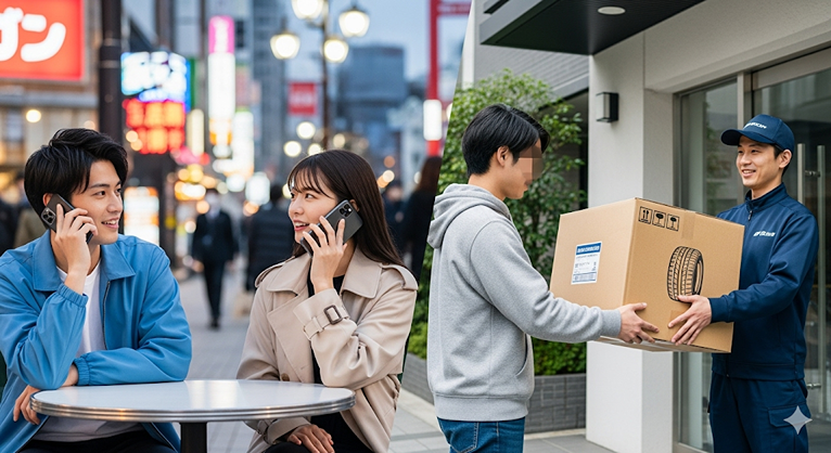 購入後のやり取りと受け取りの流れ