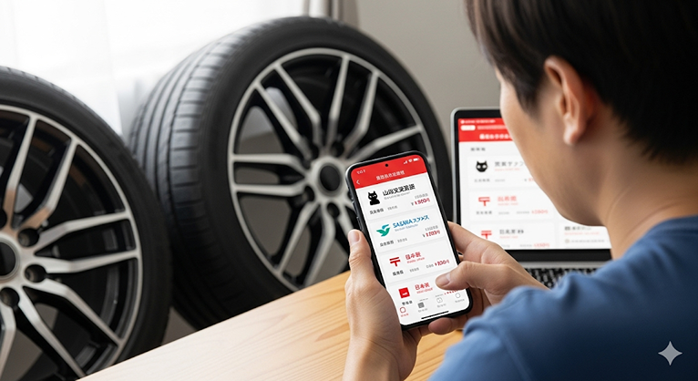 ④メルカリ便でタイヤを安く発送する商品 どこが安い？タイヤの送料比較！ホイールやタイヤの送り方も解説