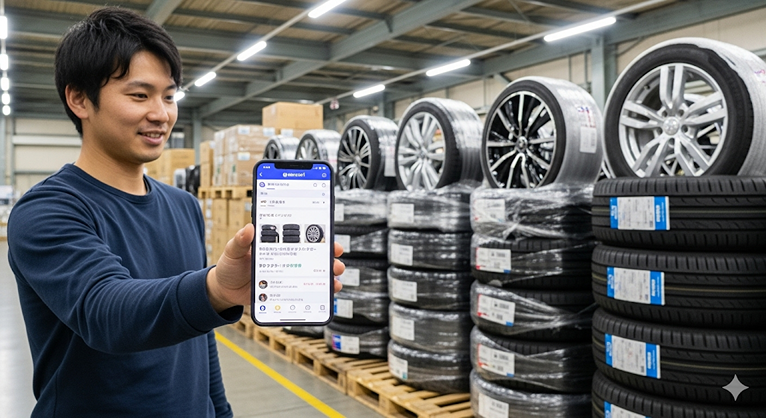 ①メルカリ便を使ってタイヤホイール発送用商品 メルカリのホイール付きタイヤ送料を解説！発送方法と料金まとめ