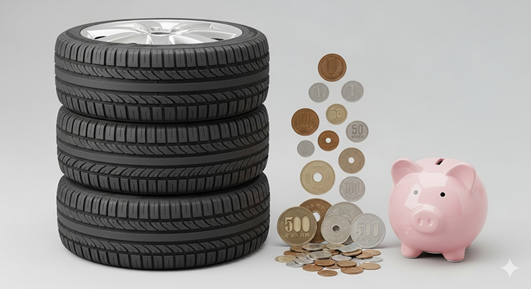 ホイール付きタイヤ4本の送料目安