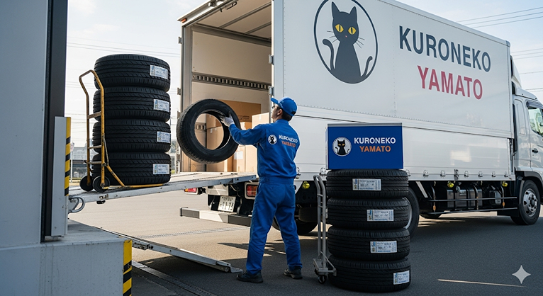 クロネコヤマトのタイヤホイール送料