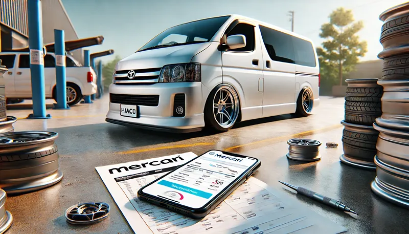 メルカリでハイエース ホイールを買う全知識。相場と車検を徹底解説