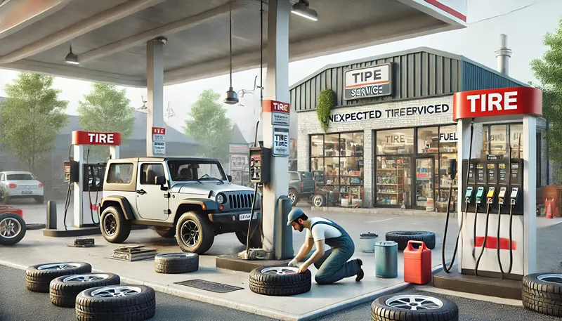 ガソリンスタンドでの交換目安