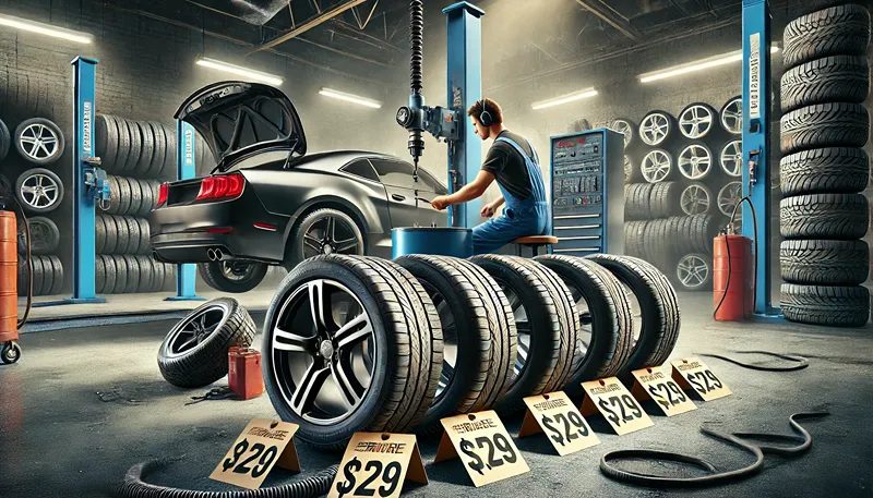 タイヤ4本の工賃相場はいくら?