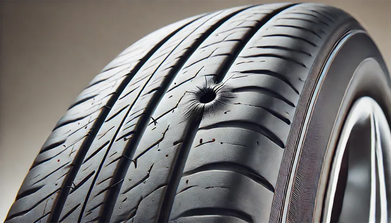 タイヤ自体の初期不良を疑う