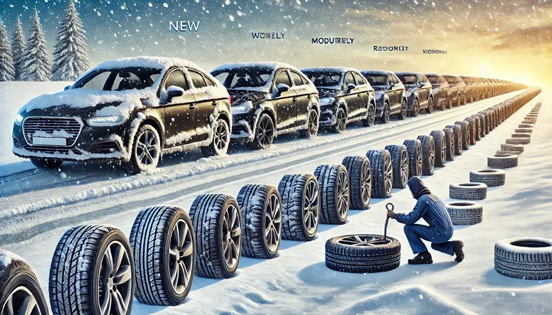 タイヤの減りと交換サイクル