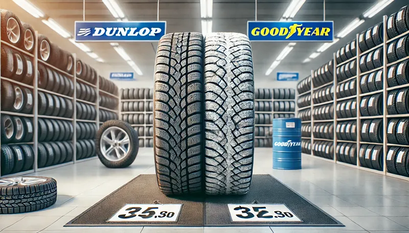 ダンロップとグッドイヤーのスタッドレス比較：寿命と価格