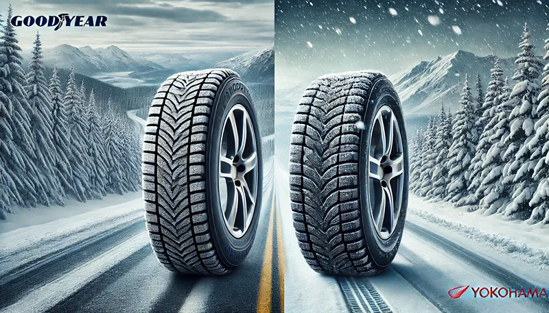 グッドイヤーとヨコハマのスタッドレス比較と性能差