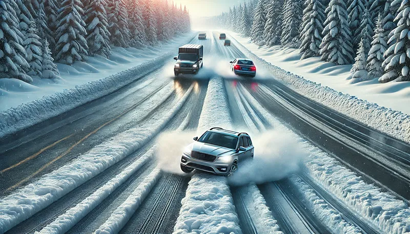 どっちが滑る?雪道での安全性を検証