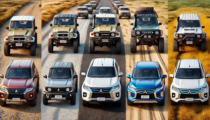 車種別オールテレーンタイヤの空気圧実例