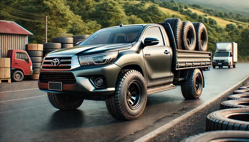 ハイラックスは空荷の空気圧に注意