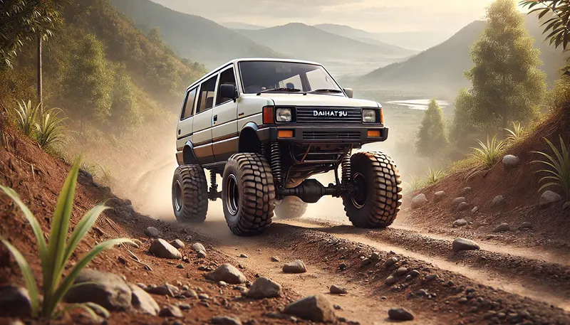 アトレーワゴンのオフロードタイヤとリフトアップ