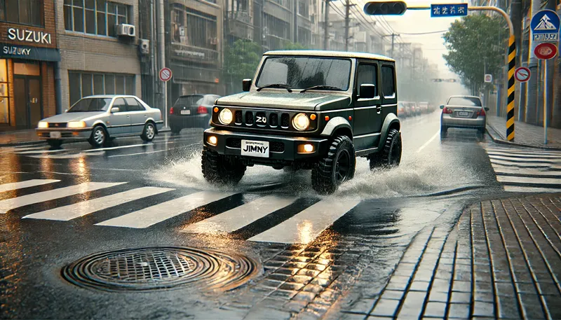 雨の日は滑る?苦手な路面