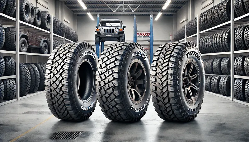 マキシス等の他社M/Tタイヤとの比較