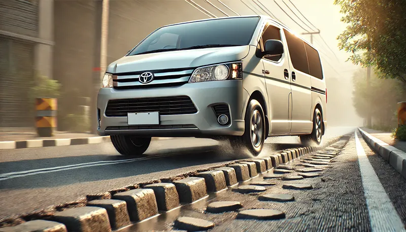 ハイエースのホワイトレターの乗り心地が悪化する原因