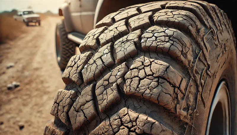 年数経過によるゴムの硬化とひび割れ