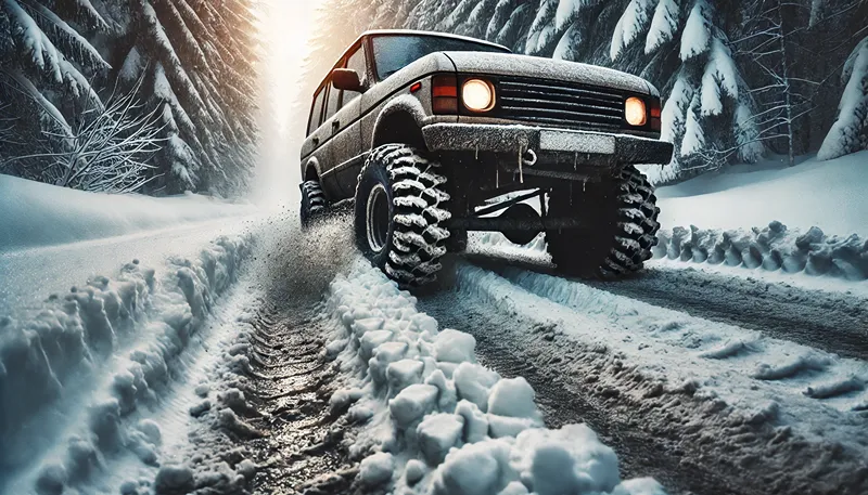 マッドテレーンタイヤでの雪道走行の注意点