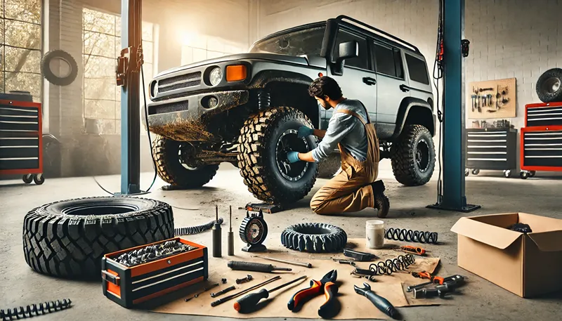 マッドテレーンタイヤの乗り心地を改善する技