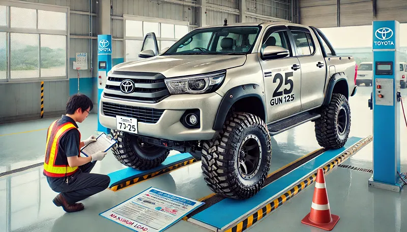 ハイラックスは1ナンバー貨物登録の車検に注意