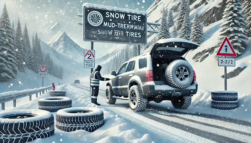 マッドテレーンタイヤの雪道規制と走行ルール