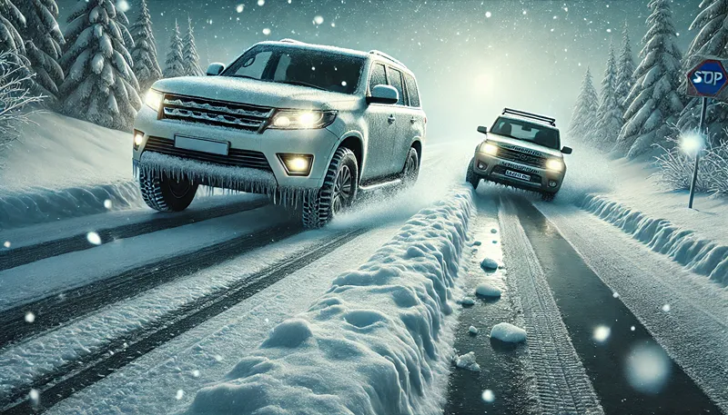 雪道は滑る?凍結路の注意