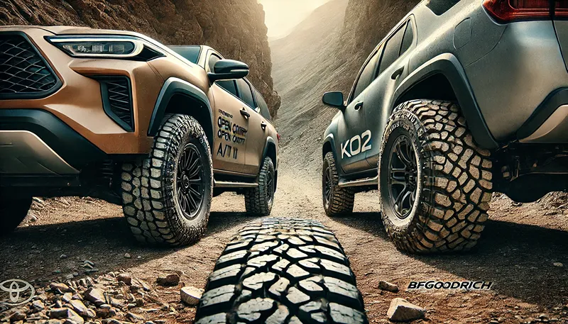 ライバルBFGoodrich KO2との比較