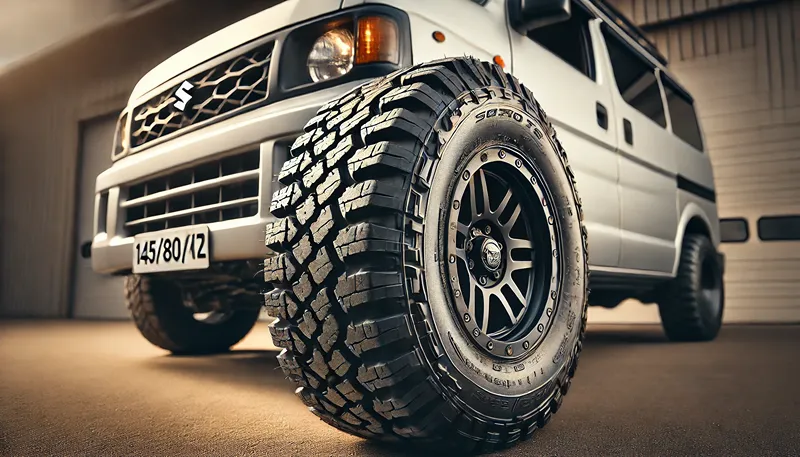 145/80R12が最適サイズな理由