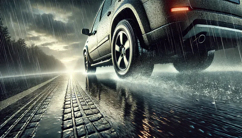 雨の日は滑る?ウェット性能評価