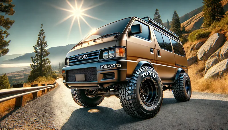 ハイエースの車検は？オープンカントリー195/80R15のはみ出し対策と乗り心地