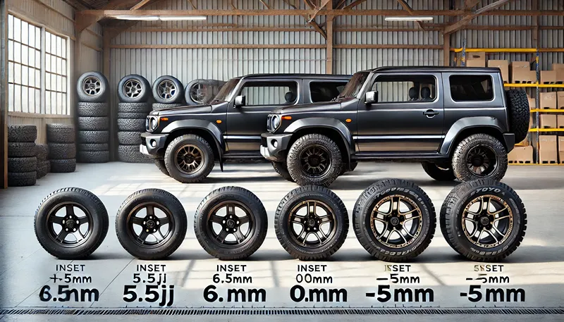 推奨ホイールサイズとインセット