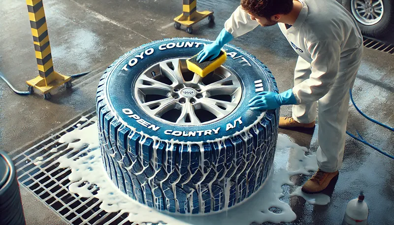 ワイトレターの青い保護剤除去