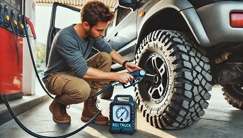 快適な乗り心地にする空気圧調整