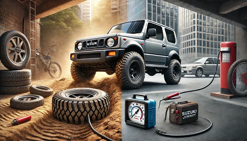 街乗りと林道の適正空気圧