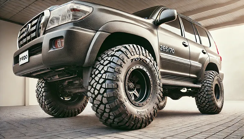 265/70R17へのサイズアップと干渉