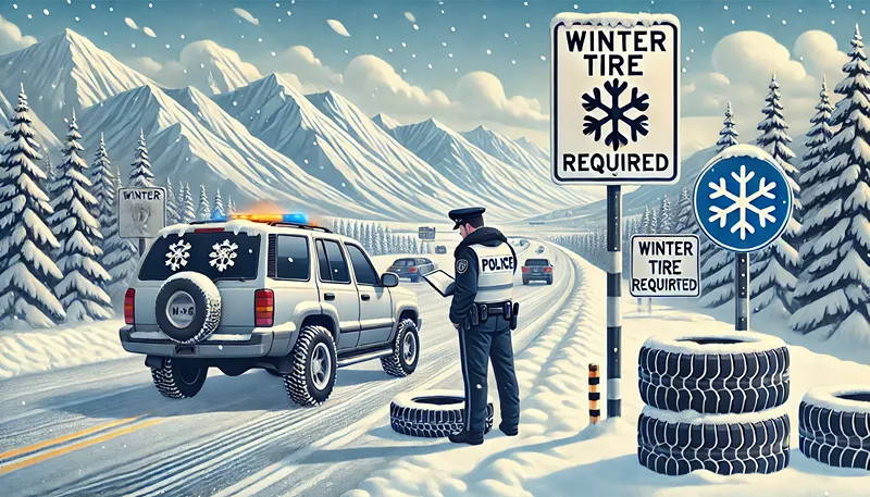 高速道路の冬用タイヤ規制