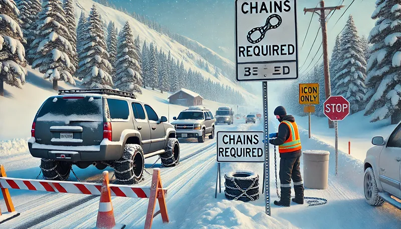 チェーン規制時の走行不可