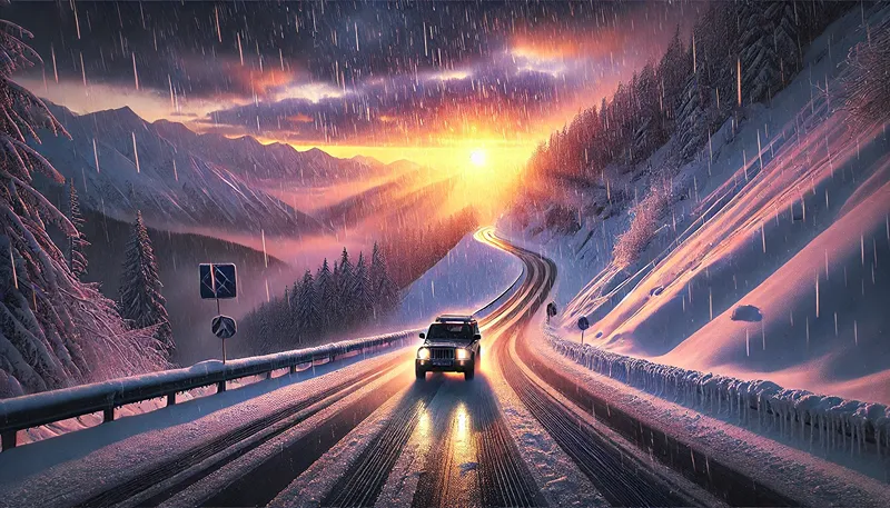 気温が下がる帰りの道に注意