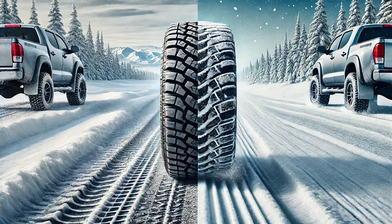 スタッドレスタイヤと比較した限界