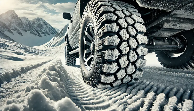 圧雪路でのトラクション性能評価