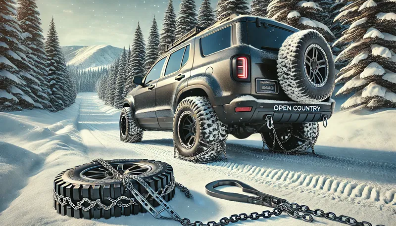 オープンカントリーのチェーン必要性と雪道性能