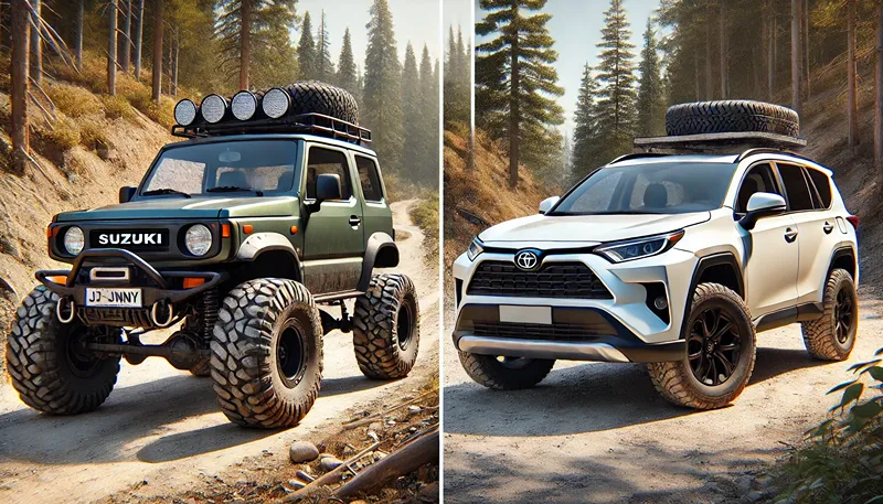 ジムニーやRAV4に最適なサイズ選び