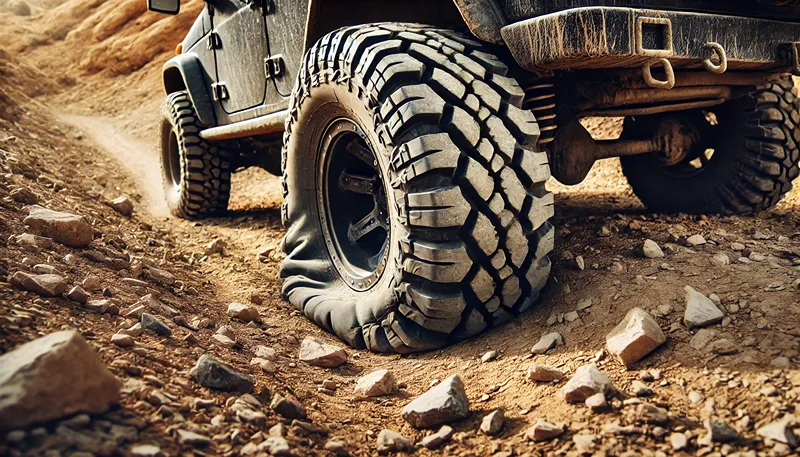 タイヤ空気圧を落として走破性を高める理由