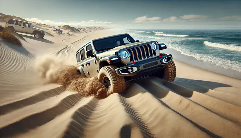 砂浜でスタックしないための空気圧の目安