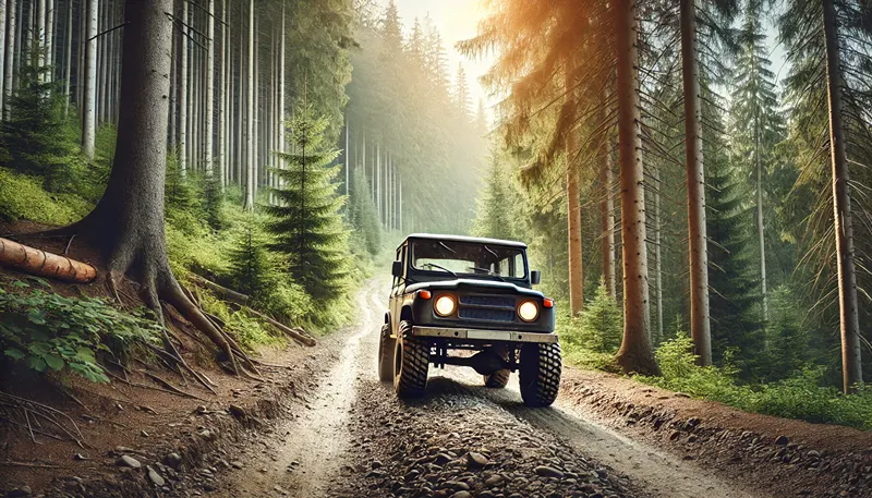 林道ツーリングにおける最適な空気圧