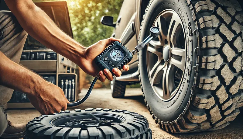 気圧の調整で燃費改善を図る