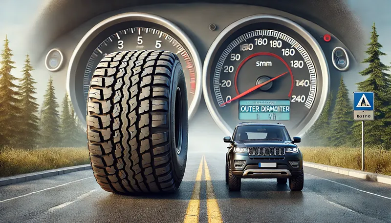 外径変更によるメーター誤差と実燃費